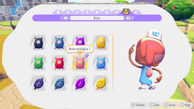 A Ditto se le puede cambiar el tipo de vestimenta, el peinado, el color del pelo y algunos accesorios.