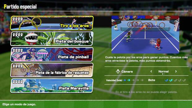 Mario Tennis Fever - Informaci�n y detalles del modo de juego Modo Partidos especiales