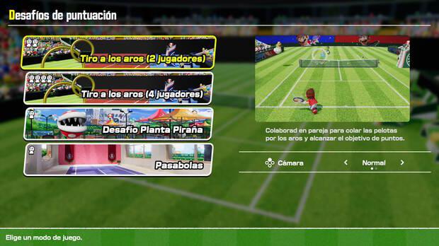 Mario Tennis Fever - Informaci�n y detalles del modo de juego Desaf�os de puntuaci�n