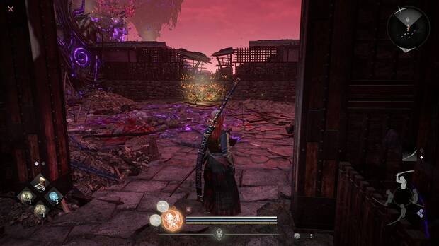 Nioh 3 - Un final siniestro, veta espiritual de Romperrocas tras el Guerrero magatsu de la niebla negra