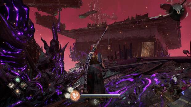 Nioh 3 - Un final siniestro, edificio donde aparece Murakumo por tercera vez