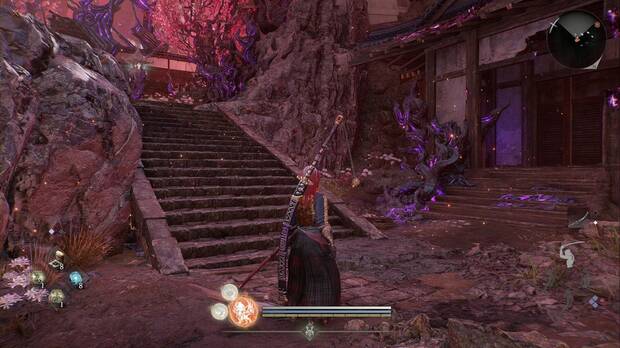 Nioh 3 - Un final siniestro, desvío que lleva a un arrepticio del Purgatorio en el Castillo de Edo