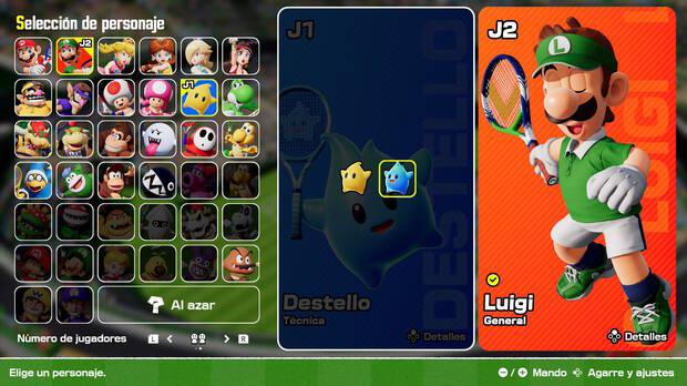 Mario Tennis Fever - Todos los personajes con variaciones de color y c�mo conseguir sus skins