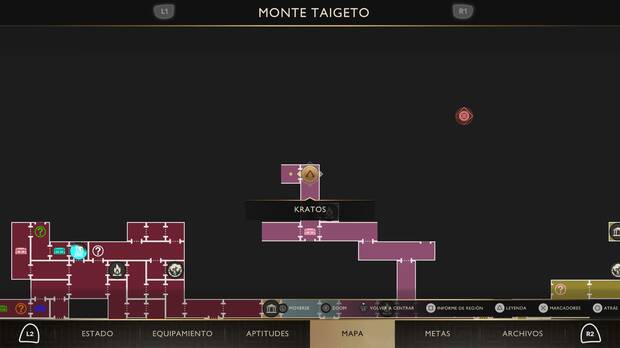 God of War Sons of Sparta - Localizaci�n en el mapa de la esquirla 06