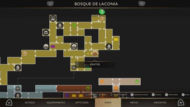 God of War Sons of Sparta - Localizaci�n en el mapa del objeto de valor 13