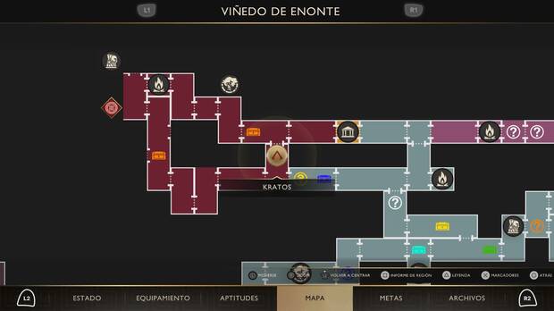God of War Sons of Sparta - Localizaci�n en el mapa del objeto de valor 14