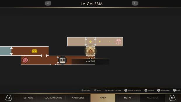 God of War Sons of Sparta - Localizaci�n en el mapa del objeto de valor 01