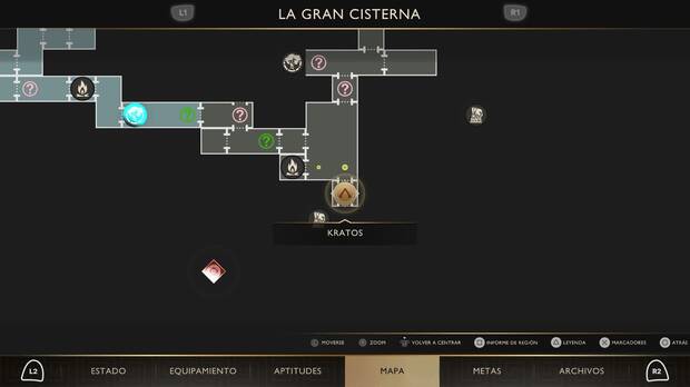 God of War Sons of Sparta - Localizaci�n en el mapa del objeto de valor 05