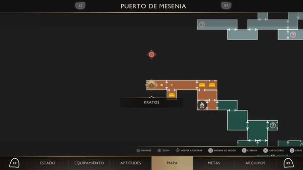 God of War Sons of Sparta - Localizaci�n en el mapa del objeto de valor 06