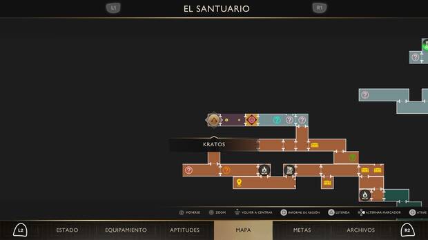 God of War Sons of Sparta - Localizaci�n en el mapa del monumento sagrado 01