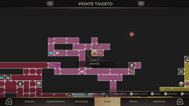 God of War Sons of Sparta - Localizaci�n en el mapa de la esquirla 07