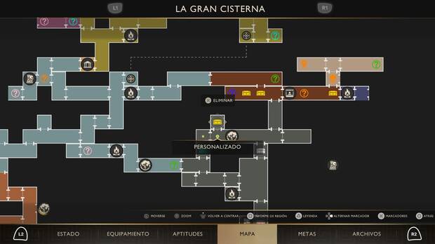 God of War Sons of Sparta - Localizaci�n en el mapa de la caja de hierro 05