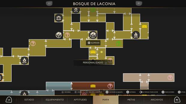 God of War Sons of Sparta - Localizaci�n en el mapa del cofre de suministros 12