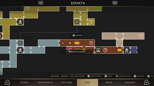 God of War Sons of Sparta - Localizaci�n en el mapa del cofre de suministros 02