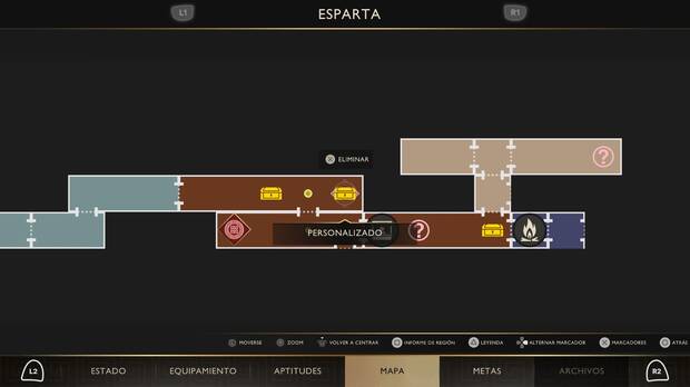 God of War Sons of Sparta - Localizaci�n en el mapa del cofre de suministros 01