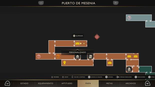 God of War Sons of Sparta - Localizaci�n en el mapa del cofre de suministros 29