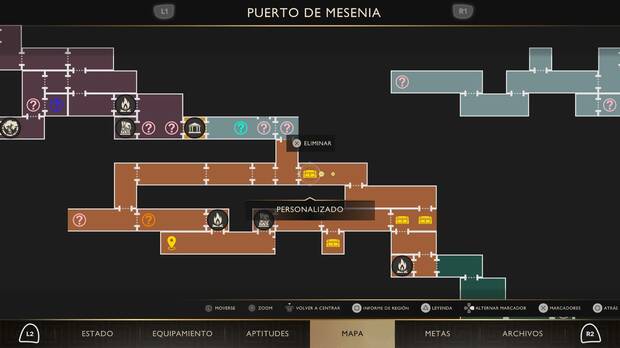 God of War Sons of Sparta - Localizaci�n en el mapa del cofre de suministros 30