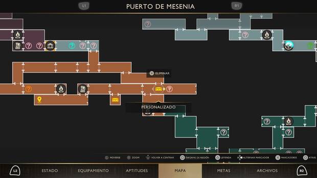 God of War Sons of Sparta - Localizaci�n en el mapa del cofre de suministros 32