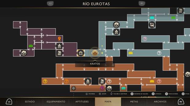 God of War Sons of Sparta - Localizaci�n en el mapa de la tradici�n 12