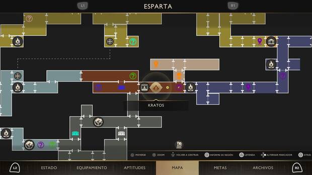 God of War Sons of Sparta - Localizaci�n en el mapa de la tradici�n 07