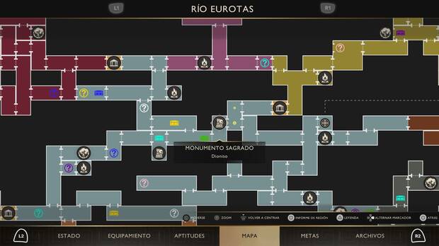 God of War Sons of Sparta - Localizaci�n en el mapa del monumento sagrado 08