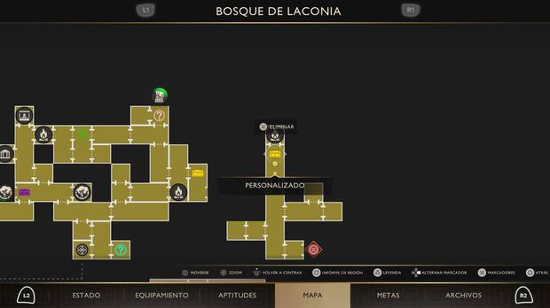 God of War Sons of Sparta - Localización en el mapa del cofre de suministros 13