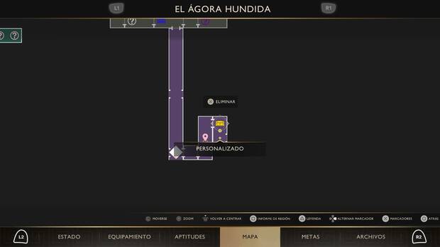 God of War Sons of Sparta - Localización en el mapa del cofre de suministros 53