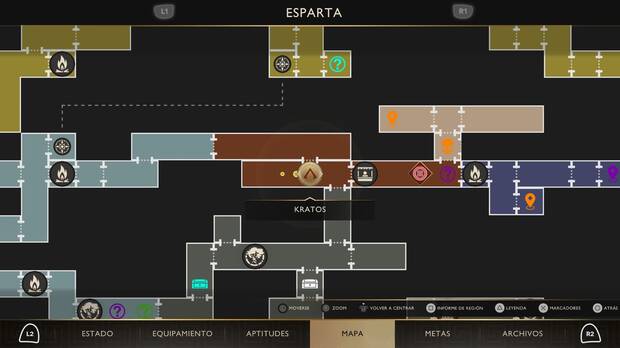God of War Sons of Sparta - Localización en el mapa del cofre de suministros 05