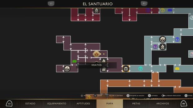 God of War Sons of Sparta - Localizaci�n en el mapa del objeto de valor 10