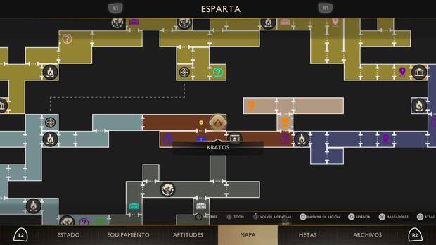 God of War Sons of Sparta - Localizaci�n en el mapa del objeto de valor 04
