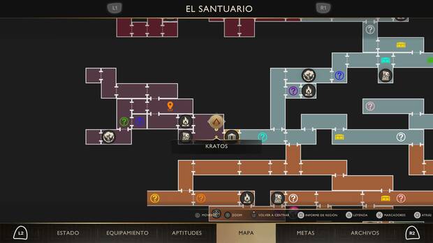 God of War Sons of Sparta - Localizaci�n en el mapa de la esquirla 15