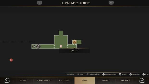 God of War Sons of Sparta - Localizaci�n en el mapa de la esquirla 11