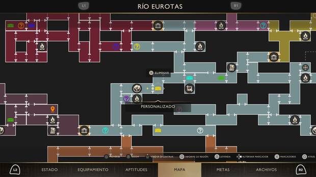 God of War Sons of Sparta - Localizaci�n en el mapa del almac�n de armas 03