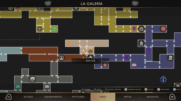 God of War Sons of Sparta - Localizaci�n en el mapa del almac�n de armas 16