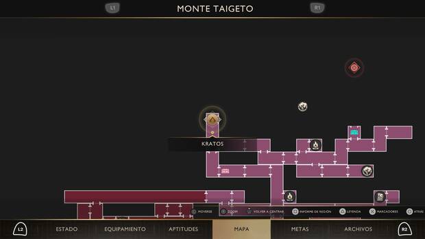 God of War Sons of Sparta - Ubicaci�n en el mapa del Felino olvidado 06