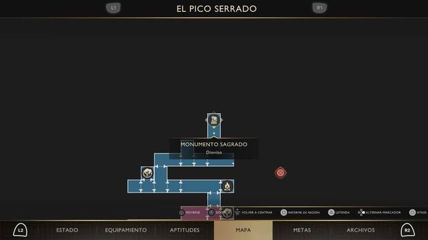 God of War Sons of Sparta - Localizaci�n en el mapa del monumento sagrado 13