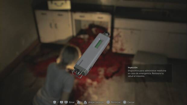 Resident Evil Requiem - Centro de pacientes, Inyecci�n en el suelo de la sala de personal