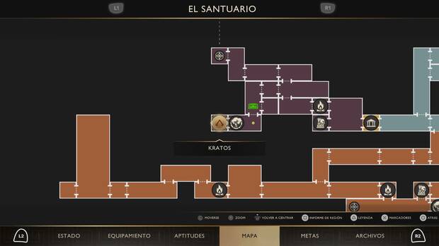 God of War Sons of Sparta - Localizaci�n en el mapa de la tradici�n 21