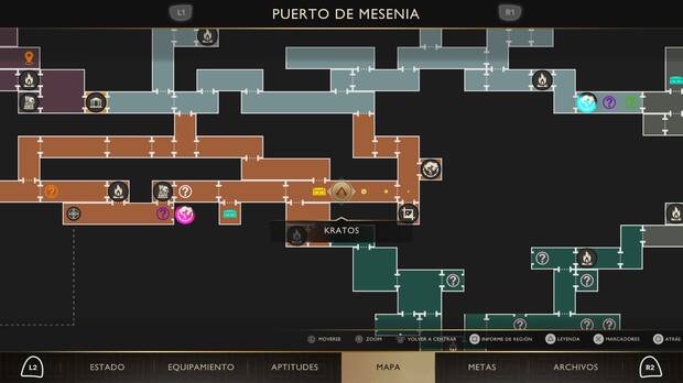 God of War Sons of Sparta - Localizaci�n en el mapa de la tradici�n 14