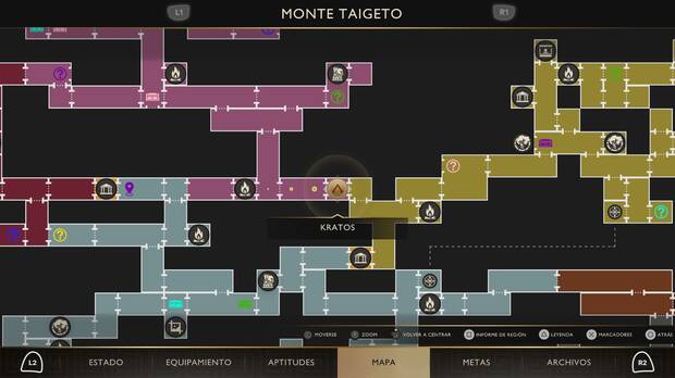 God of War Sons of Sparta - Localizaci�n en el mapa de la tradici�n 02
