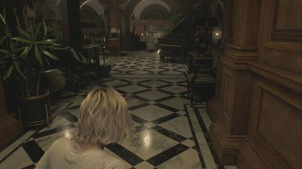 Resident Evil Requiem - Centro de pacientes (III), infectados en la sala del piano del ala oeste del centro de pacientes