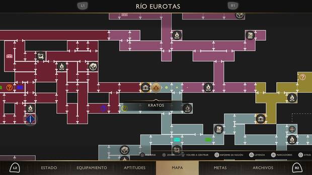 God of War Sons of Sparta - Ubicaci�n en el mapa del Verraco veloz 05