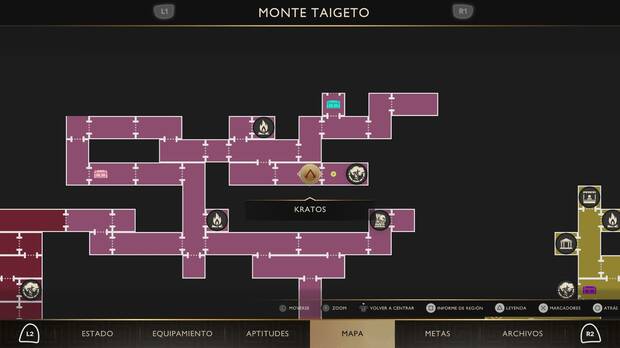 God of War Sons of Sparta - Ubicaci�n en el mapa del Verraco veloz 02