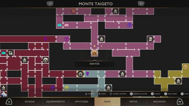 God of War Sons of Sparta - Ubicaci�n en el mapa de Las serpientes secretas 02