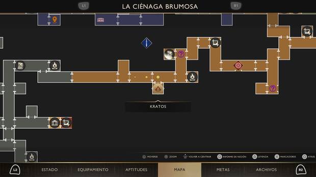 God of War Sons of Sparta - Ubicaci�n en el mapa de Las serpientes secretas 04