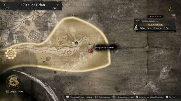 Nioh 3 - Purgatorio menor de la esuina este, sudeste de Funaokayama