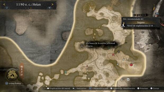 Nioh 3 - Misiones secundarias, En busca de la eterna juventud: ubicaci�n del esp�ritu que activa la misi�n