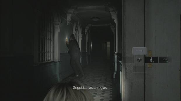 Resident Evil Requiem - Centro de pacientes (III), Grace engaña a un zombi al norte de la Sala de tratamiento para que se entretenga con un interruptor