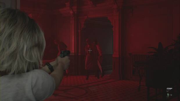 Resident Evil Requiem - Centro de pacientes (III), zombis que vienen del pasillo sudeste del ala este de la planta baja