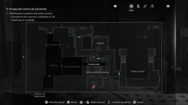 Resident Evil Requiem - Cerraduras simples y ganzúas en el Centro de pacientes, Cerradura de la Galería